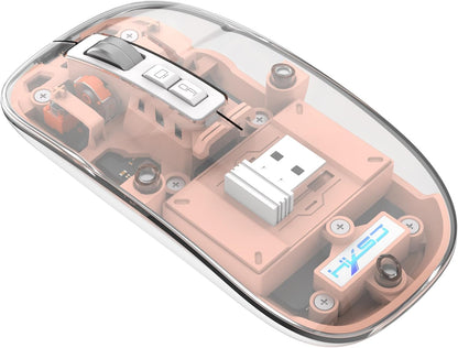 3 Modes Wireless Transparent 2.4G Mouse