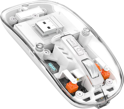 3 Modes Wireless Transparent 2.4G Mouse