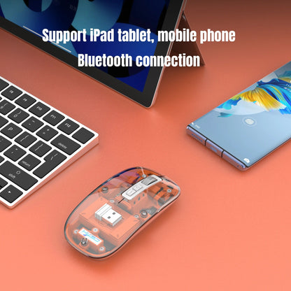 3 Modes Wireless Transparent 2.4G Mouse