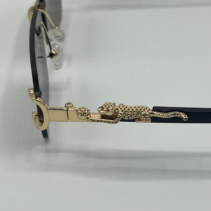 cartier Fashion Tiger Rimless Square Sunglasses