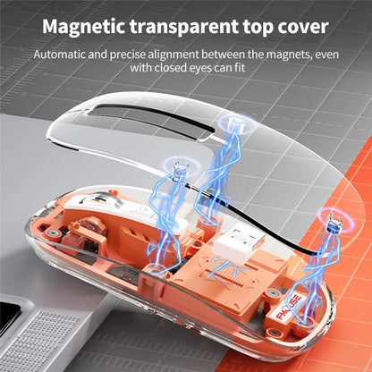 3 Modes Wireless Transparent 2.4G Mouse